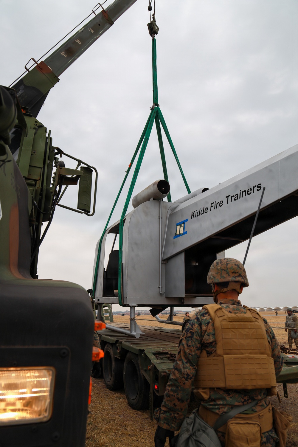 MWSS-174 removes a simulated downed aircraft at Kunsan Air Base, South Korea
