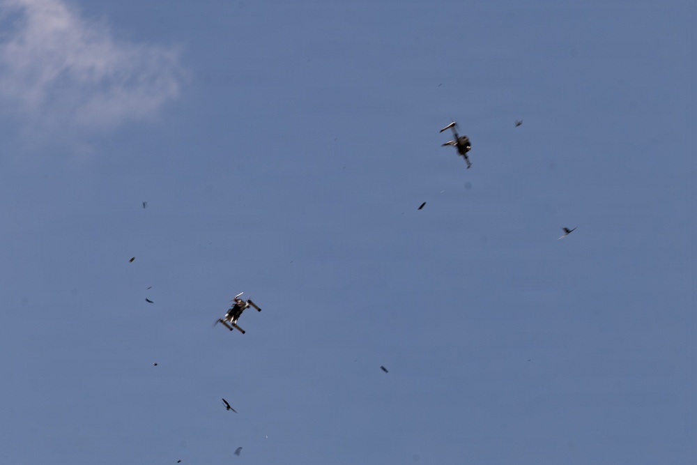 Bumblebee Drone Pilot Manually Intercepts Practice Target