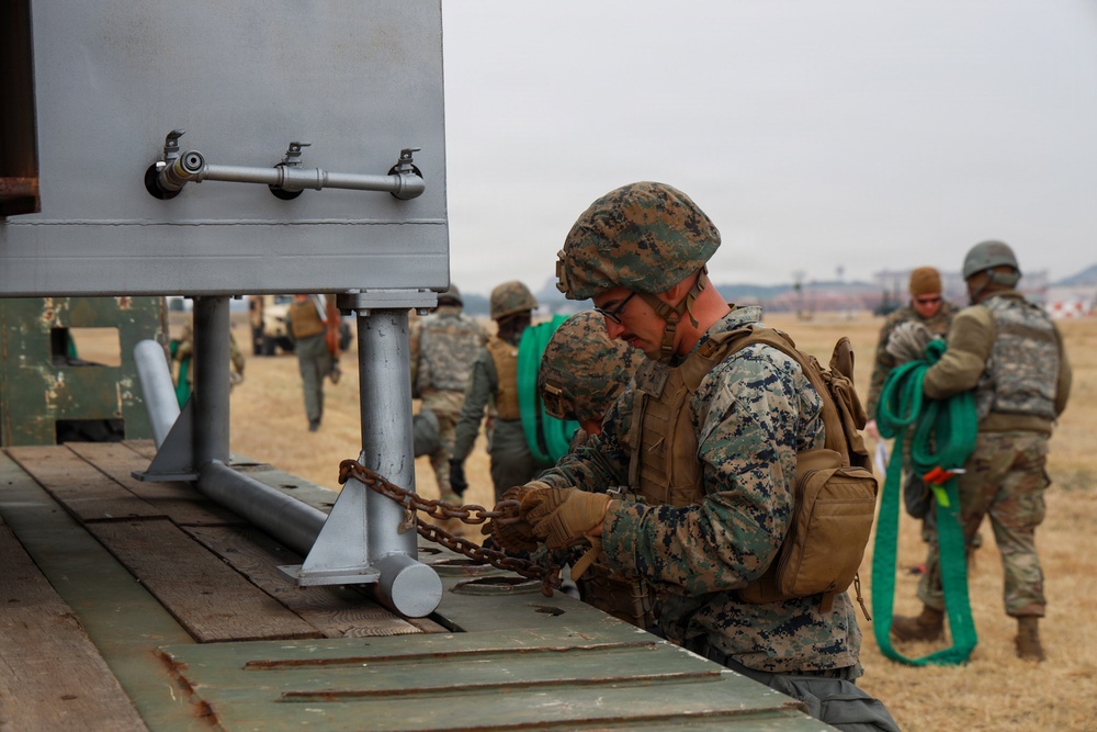 MWSS-174 removes a simulated downed aircraft at Kunsan Air Base, South Korea