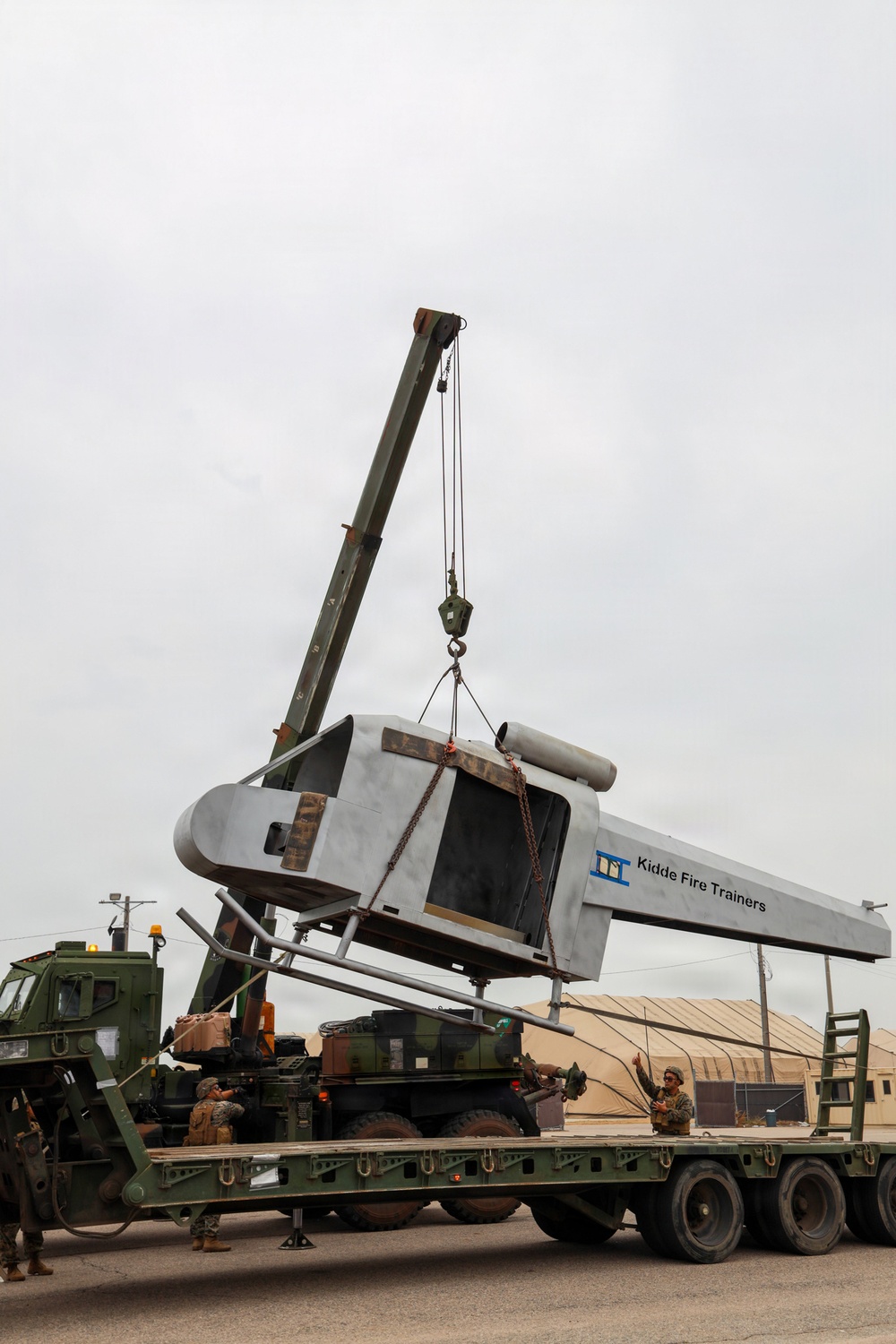 MWSS-174 removes a simulated downed aircraft at Kunsan Air Base, South Korea