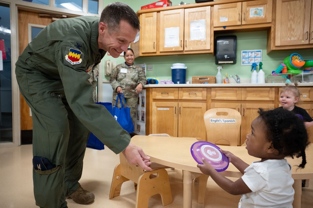 Celebrating Military Kids Day with the Commander