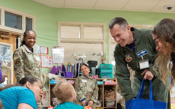 Celebrating Military Kids Day with the Commander