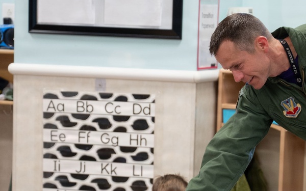 Celebrating Military Kids Day with the Commander