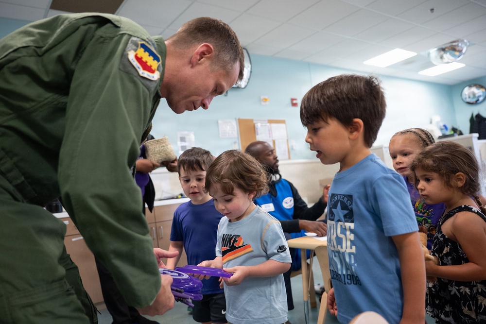 Celebrating Military Kids Day with the Commander