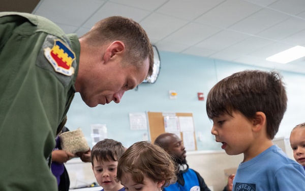 Celebrating Military Kids Day with the Commander