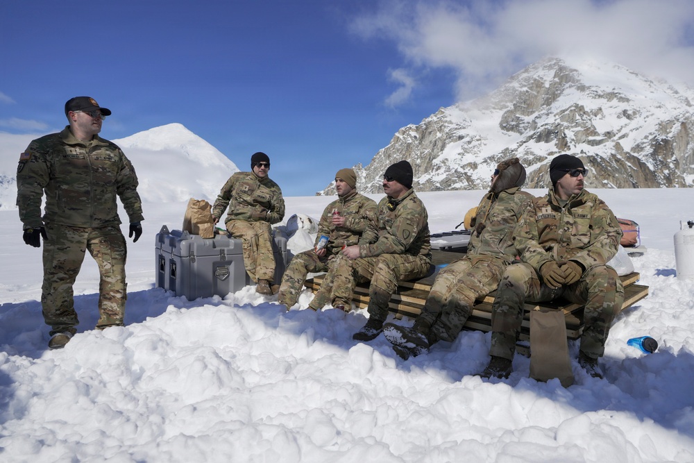 Alaska Army National Guard CH-47 crews support Denali Base Camp establishment