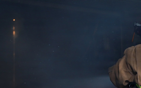 MWSS-174 performs firefighting drills at Kunsan Air Base, South Korea