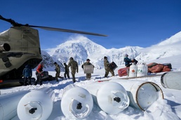 Alaska Army National Guard CH-47 crews support Denali Base Camp establishment