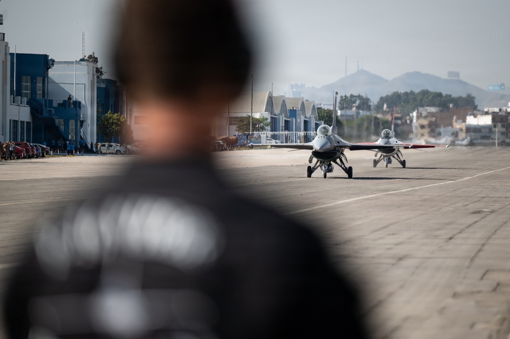 F-16 Viper Demo Team lands in Peru