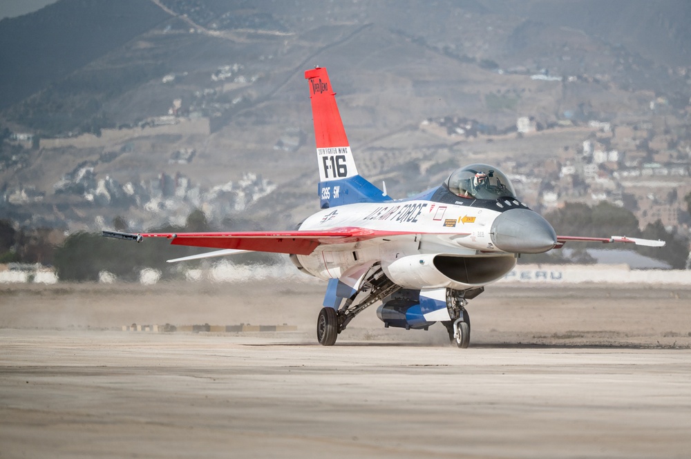 F-16 Viper Demo Team lands in Peru