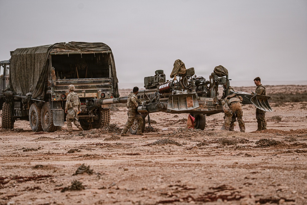 Paratroopers with 173rd Airborne Brigade validate gunnery skills during African Lion 26