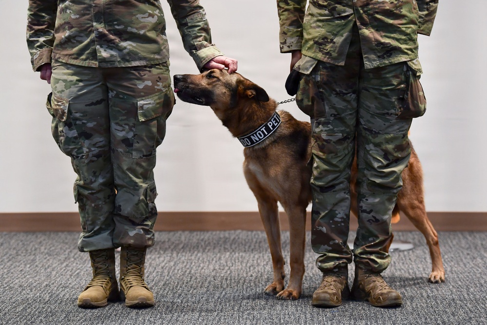 MWD Durango retires during ceremony