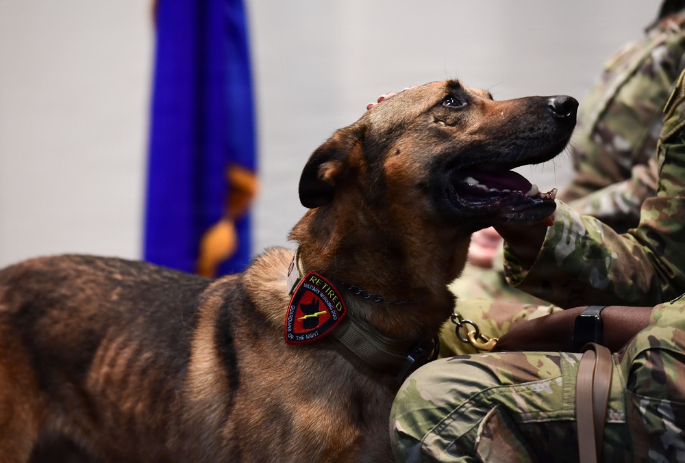 MWD Durango retires during ceremony