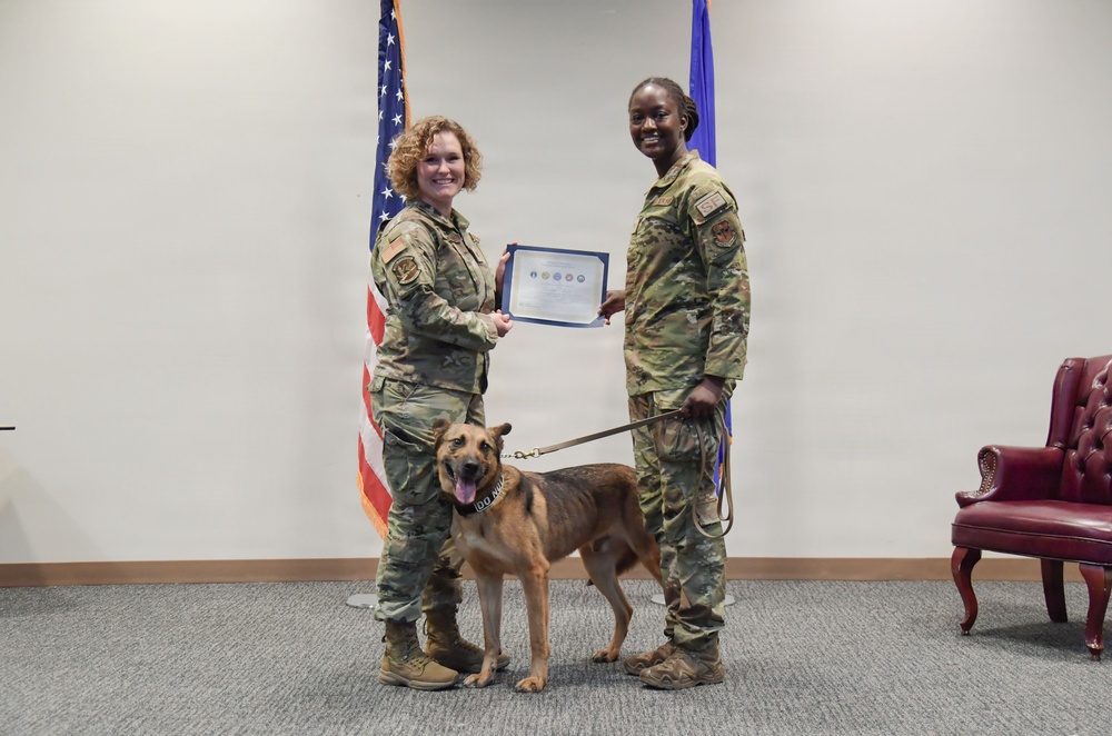 MWD Durango retires during ceremony