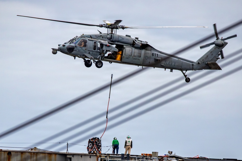 USS Nimitz Vertical Replenishment