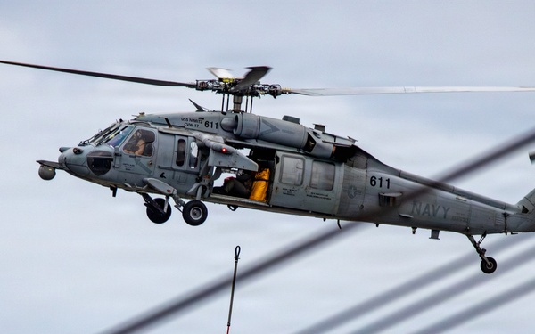 USS Nimitz Vertical Replenishment