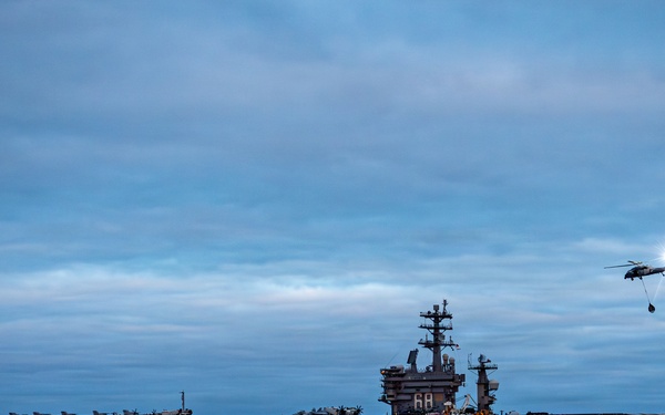 USS Nimitz Vertical Replenishment
