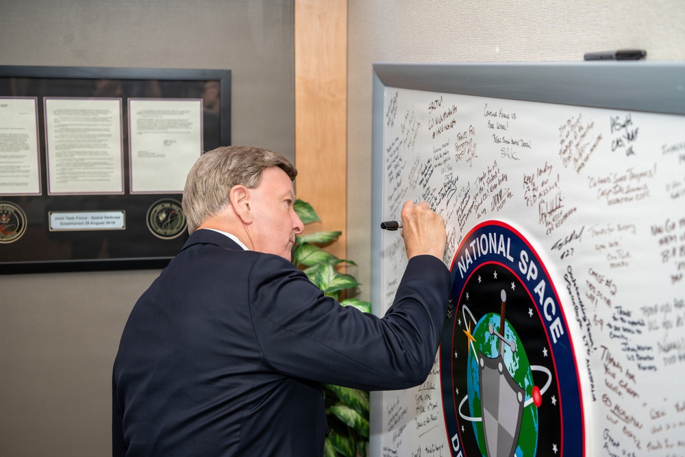 U.S. Representative Mike Rogers, chairman of the HASC, visits National Space Defense Center