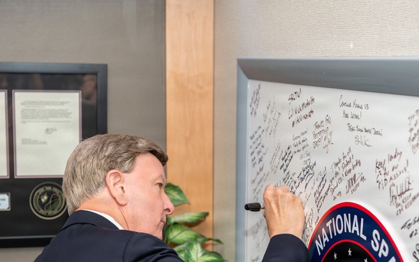 U.S. Representative Mike Rogers, chairman of the HASC, visits National Space Defense Center