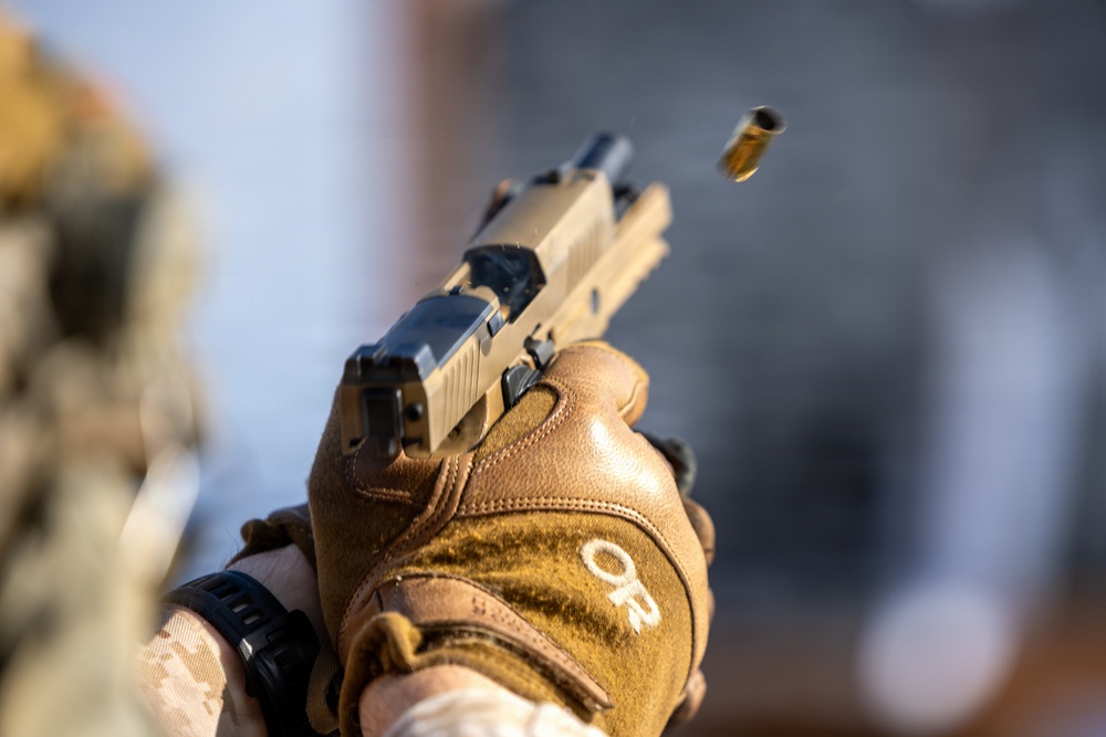 11th MEU Marines, Sailors Conduct Marksmanship Training Aboard USS Boxer