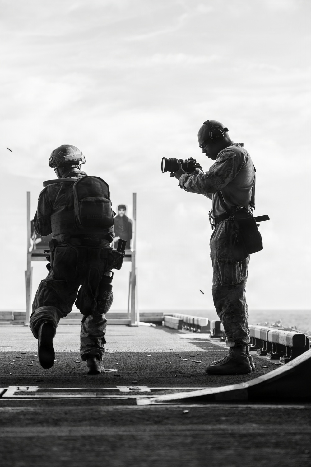11th MEU Marines, Sailors Conduct Marksmanship Training Aboard USS Boxer