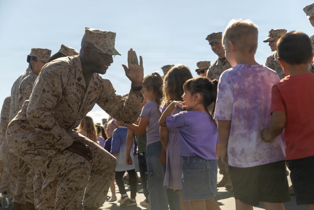 The Combat Center hosts a Month of the Military Child parade.
