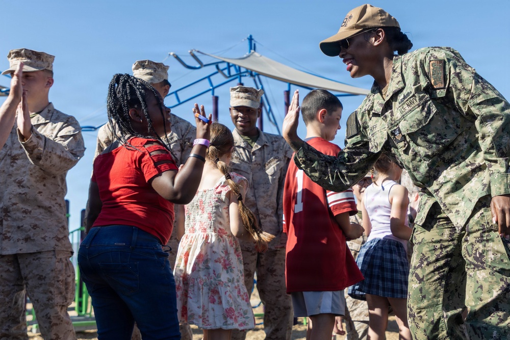 The Combat Center hosts a Month of the Military Child parade.