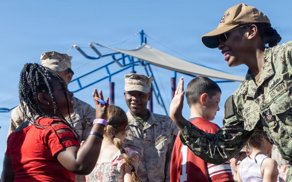 The Combat Center hosts a Month of the Military Child parade.