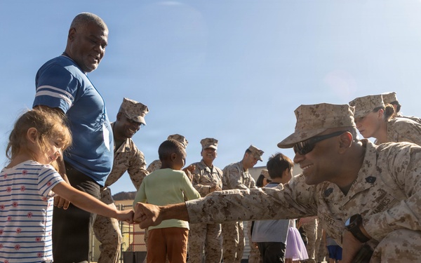The Combat Center hosts a Month of the Military Child parade.