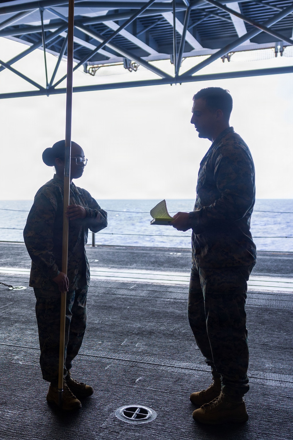 11th MEU Marines, Sailors Drill During Corporals Course Aboard USS Boxer