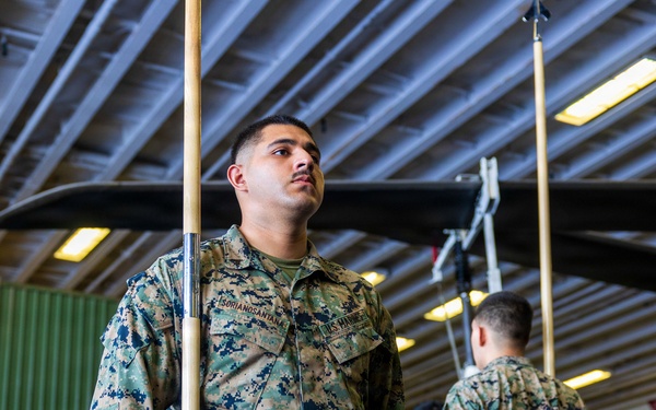 11th MEU Marines, Sailors Drill During Corporals Course Aboard USS Boxer