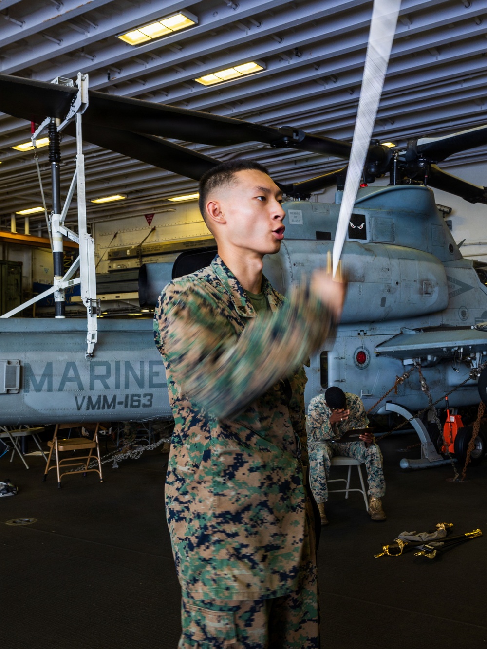 11th MEU Marines, Sailors Drill During Corporals Course Aboard USS Boxer