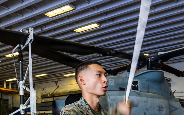 11th MEU Marines, Sailors Drill During Corporals Course Aboard USS Boxer