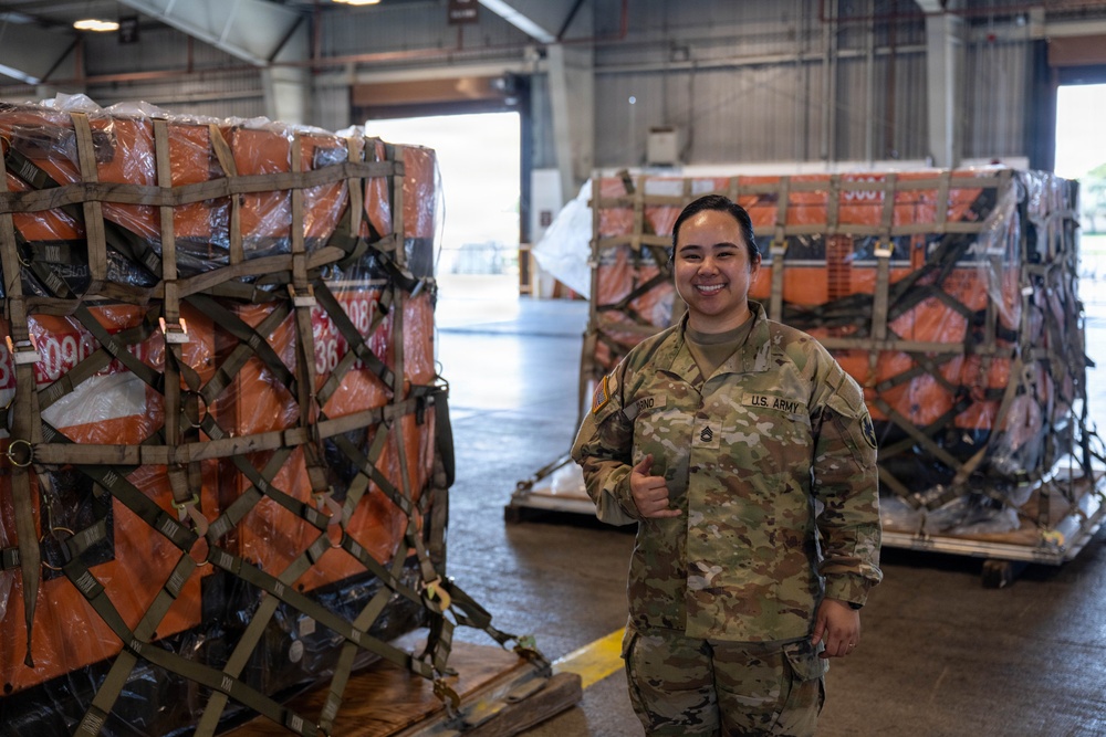Relief Supplies for Typhoon Sinlaku