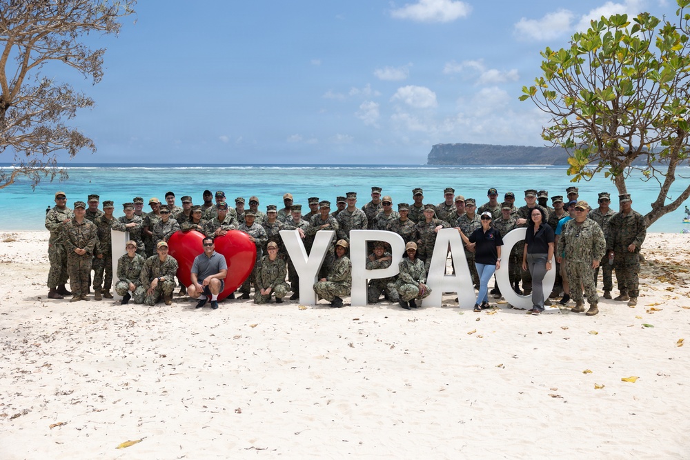 11th MEU Marines, Sailors Clean Up Ypao Beach In Response to Super Typhoon Sinlaku