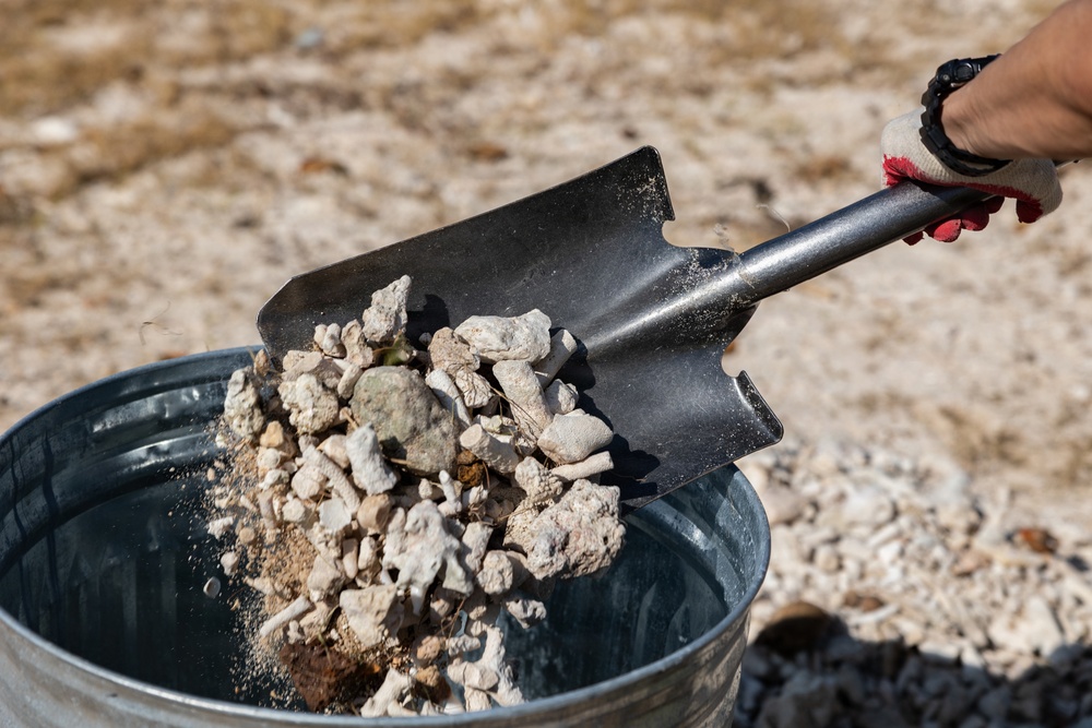 11th MEU Marines, Sailors Clean Up Ypao Beach In Response to Super Typhoon Sinlaku