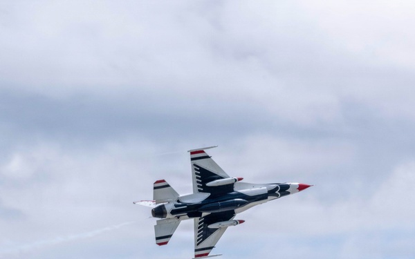 Thunderbird #8 performs site survey prior to Wings Over Solano