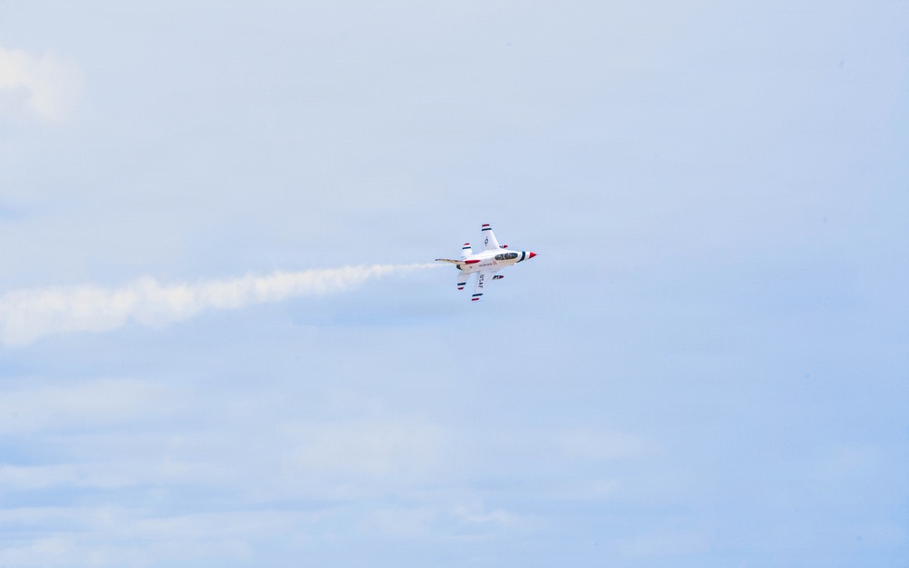 Thunderbird #8 performs site survey prior to Wings Over Solano