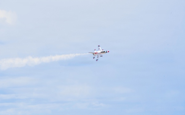 Thunderbird #8 performs site survey prior to Wings Over Solano