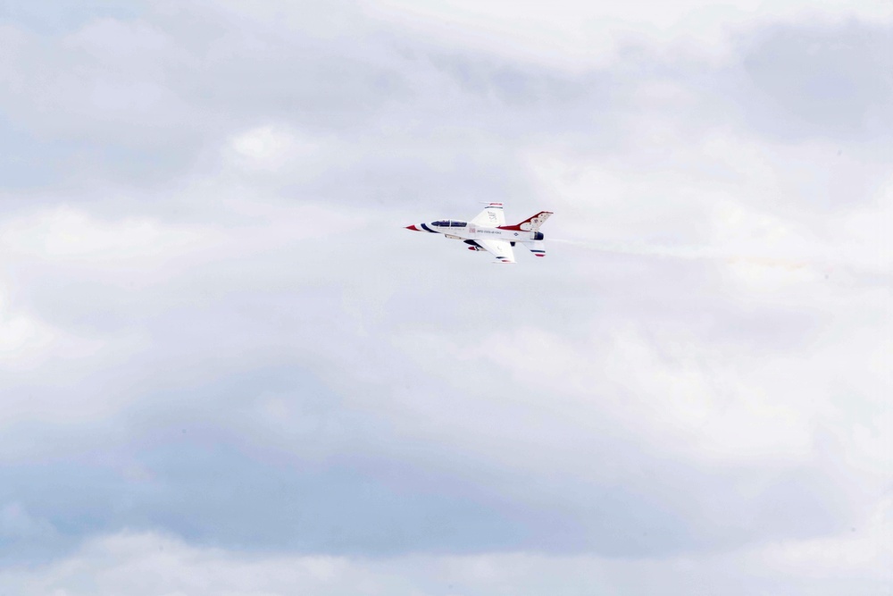 Thunderbird #8 performs site survey prior to Wings Over Solano
