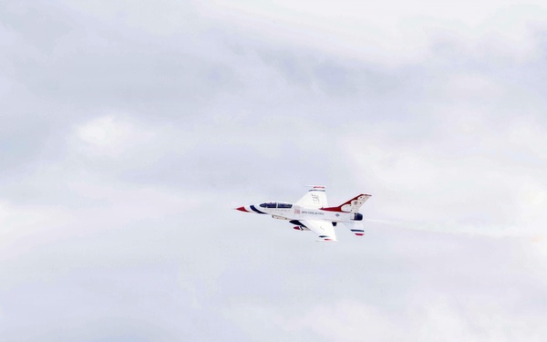 Thunderbird #8 performs site survey prior to Wings Over Solano