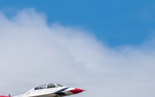 Thunderbird #8 performs site survey prior to Wings Over Solano
