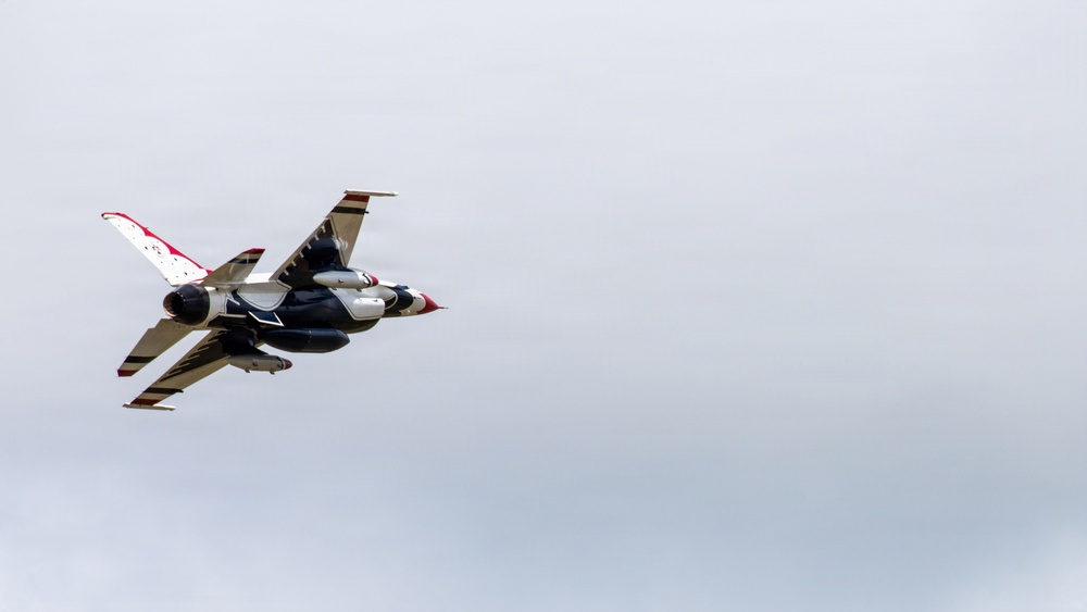 Thunderbird #8 performs site survey prior to Wings Over Solano