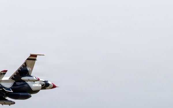 Thunderbird #8 performs site survey prior to Wings Over Solano