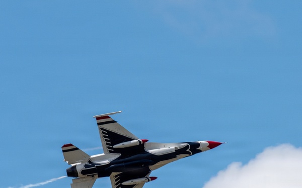 Thunderbird #8 performs site survey prior to Wings Over Solano