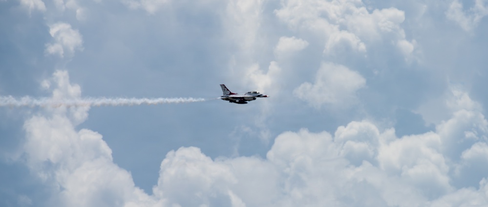 Thunderbird #8 performs site survey prior to Wings Over Solano