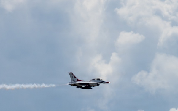 Thunderbird #8 performs site survey prior to Wings Over Solano