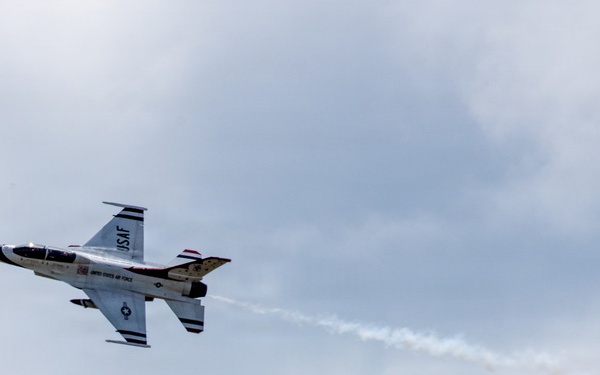 Thunderbird #8 performs site survey prior to Wings Over Solano