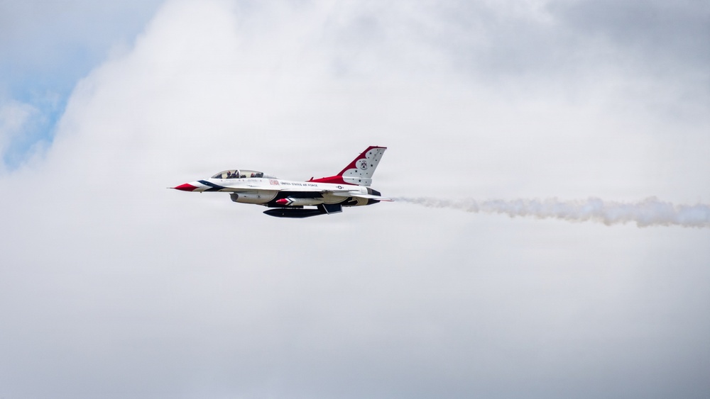 Thunderbird #8 performs site survey prior to Wings Over Solano
