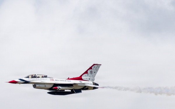 Thunderbird #8 performs site survey prior to Wings Over Solano